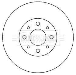 BORG & BECK Тормозной диск BBD4055